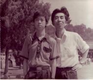1983年7月陪儿子杜方晓赴京高考期间