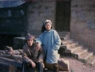1990年代与妻子赵清摄于南山隐居期间